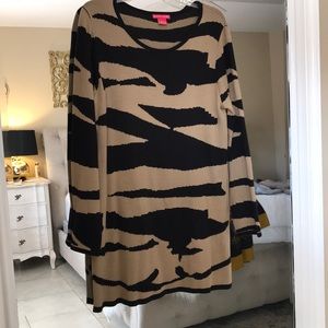 Brown and Black sweater dress